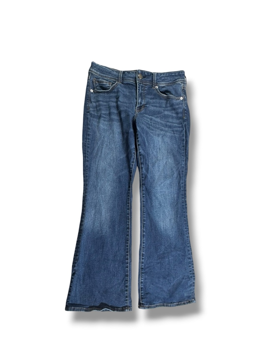 American Eagle Outfitters Women’s Kick Boot Blue Denim Jeans 12 Short